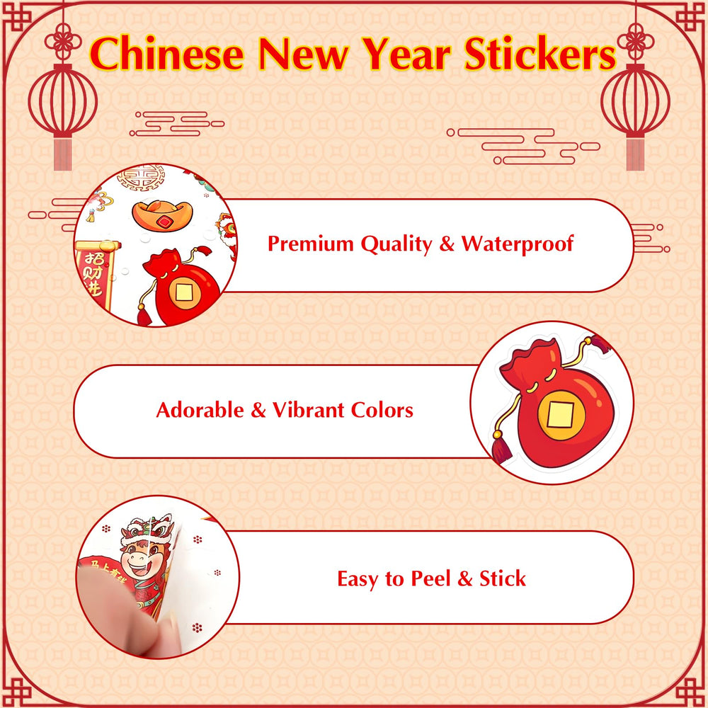 GMEMNOV versatile stickers for journals, bottles, and gift wrap
