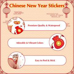 GMEMNOV versatile stickers for journals, bottles, and gift wrap