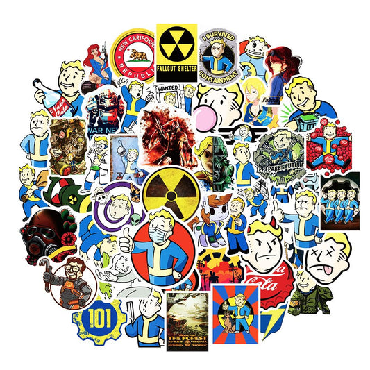 GMVAESKY Fallout stickers on bottle provide waterproof decoration for daily use.
