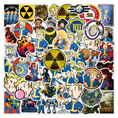 GMVAESKY Fallout stickers on laptop add personality and surface protection.