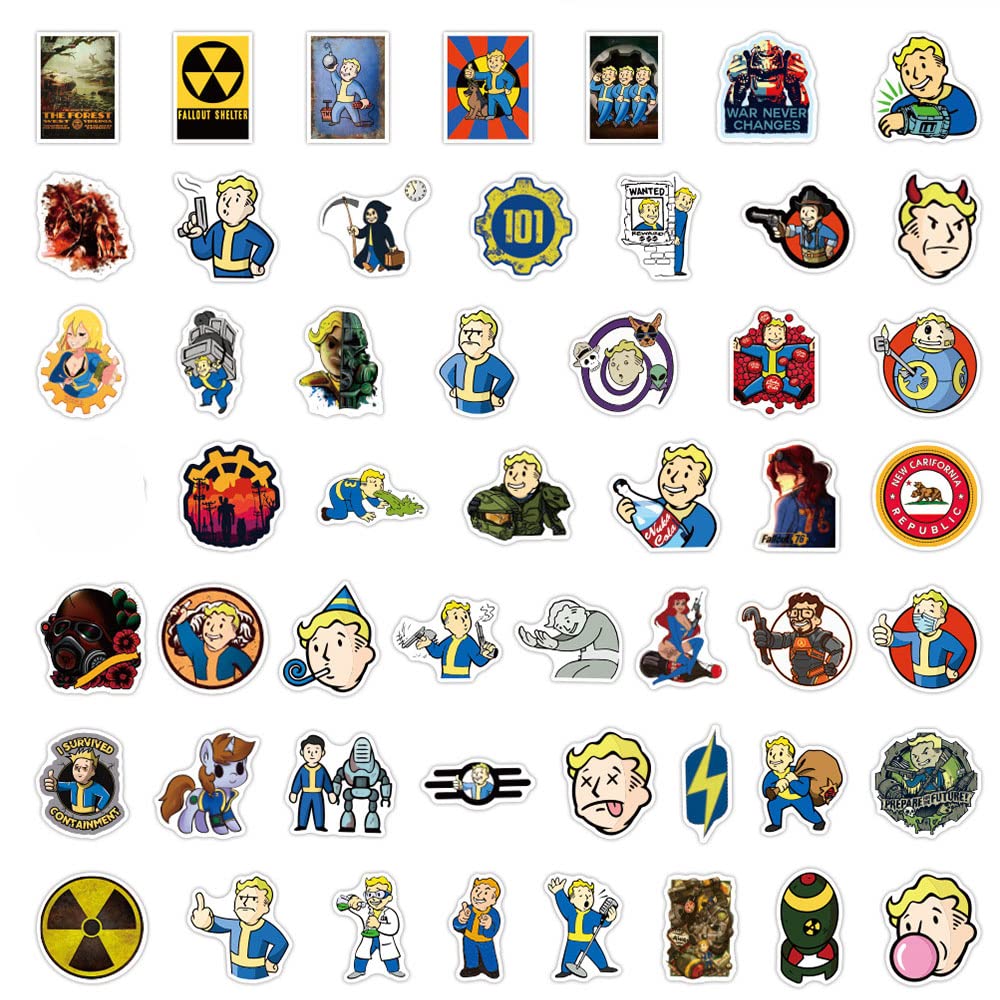 GMVAESKY Fallout stickers on phone case create a unique look.