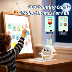 GMYGBY art set includes pencils and brushes for complete painting experiences.