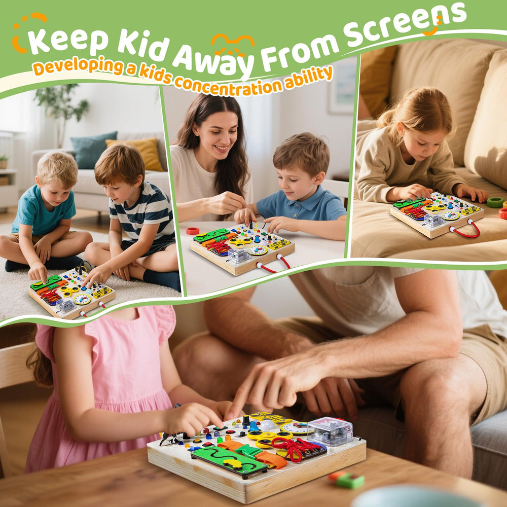 GNAYUIJ Busy Board music box adds engaging sounds