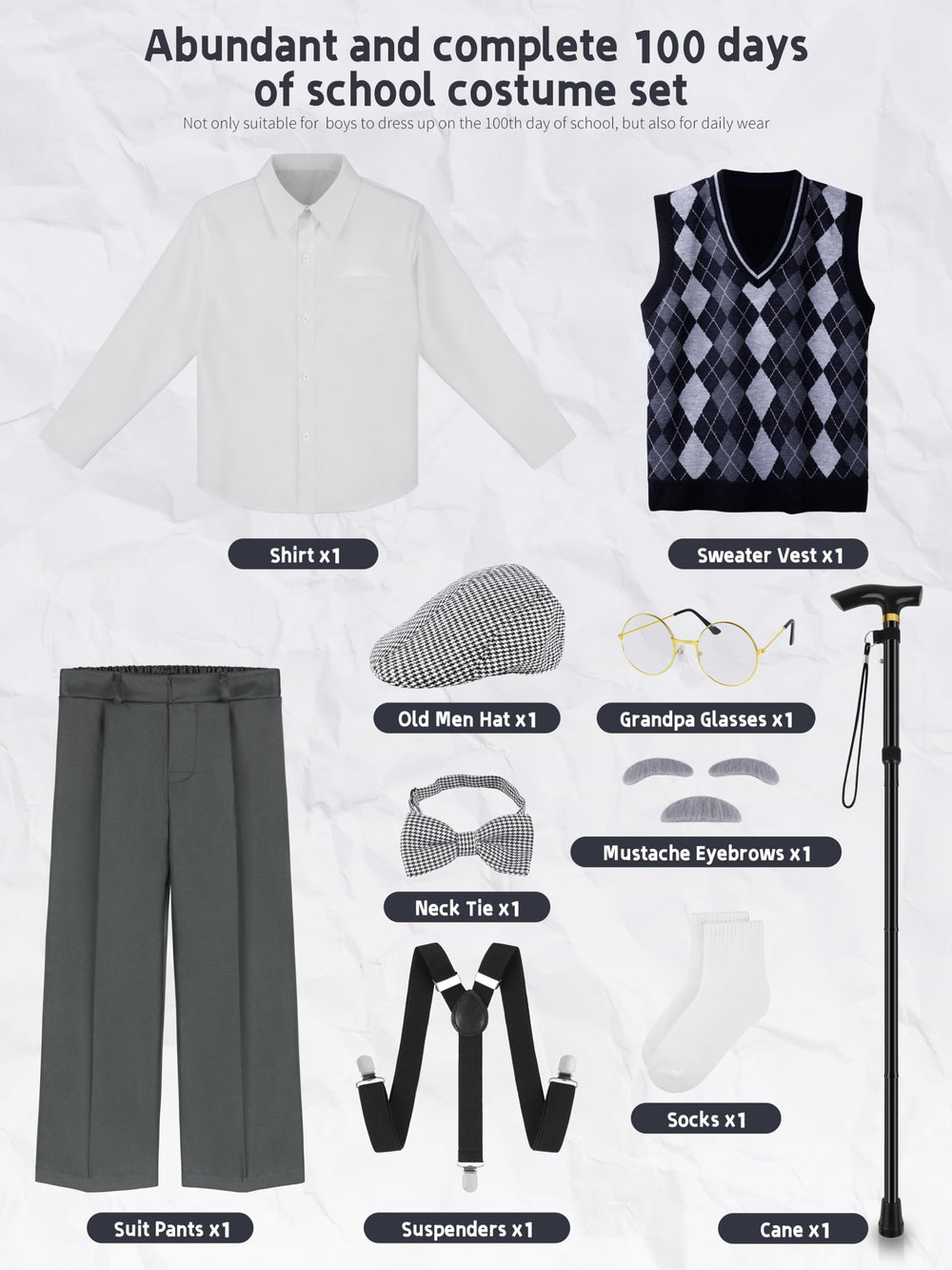Gnodio grandpa glasses add character to classroom events