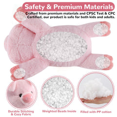 gnomantic pig plush closeup ultra-soft fur for calming comfort