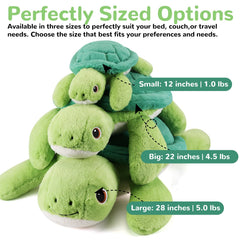 gnomantic sea turtle plush pillow offers warm comfort for naps and relaxation