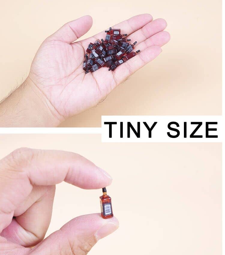 GNYOHUA miniature bottles bring lifelike pub or cafe vibes to scenes.