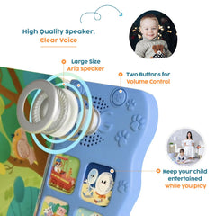 GO GO 9 Creative Animal Nursery Rhymes buttons close-up showcases touch-friendly sound controls
