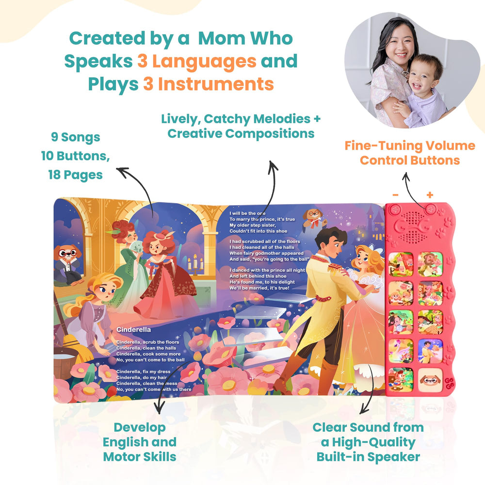 GO GO 9 Fairy Tale Songs real child voice enhances song learning experiences.