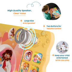 GO GO sound bar with ten buttons for interactive play and easy music access