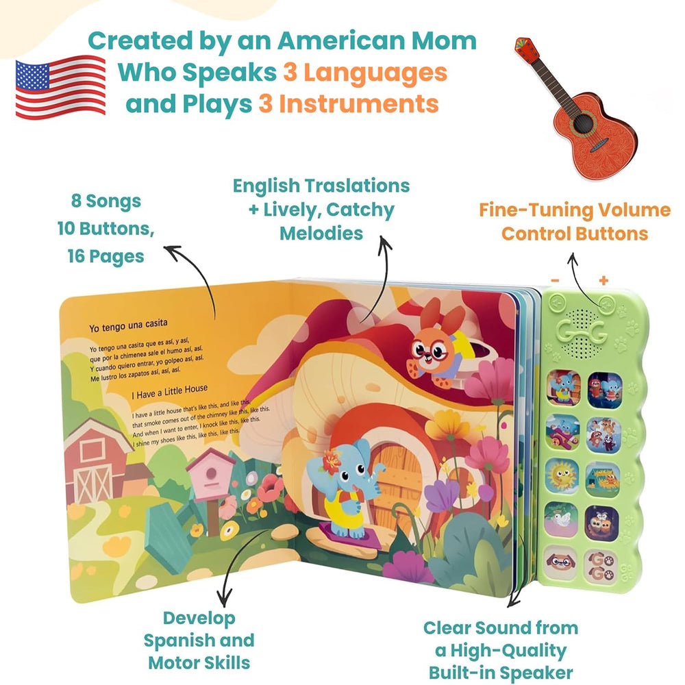 GO GO Spanish Musical Book Vol. 2 lyrics translation highlights bilingual songs for families.