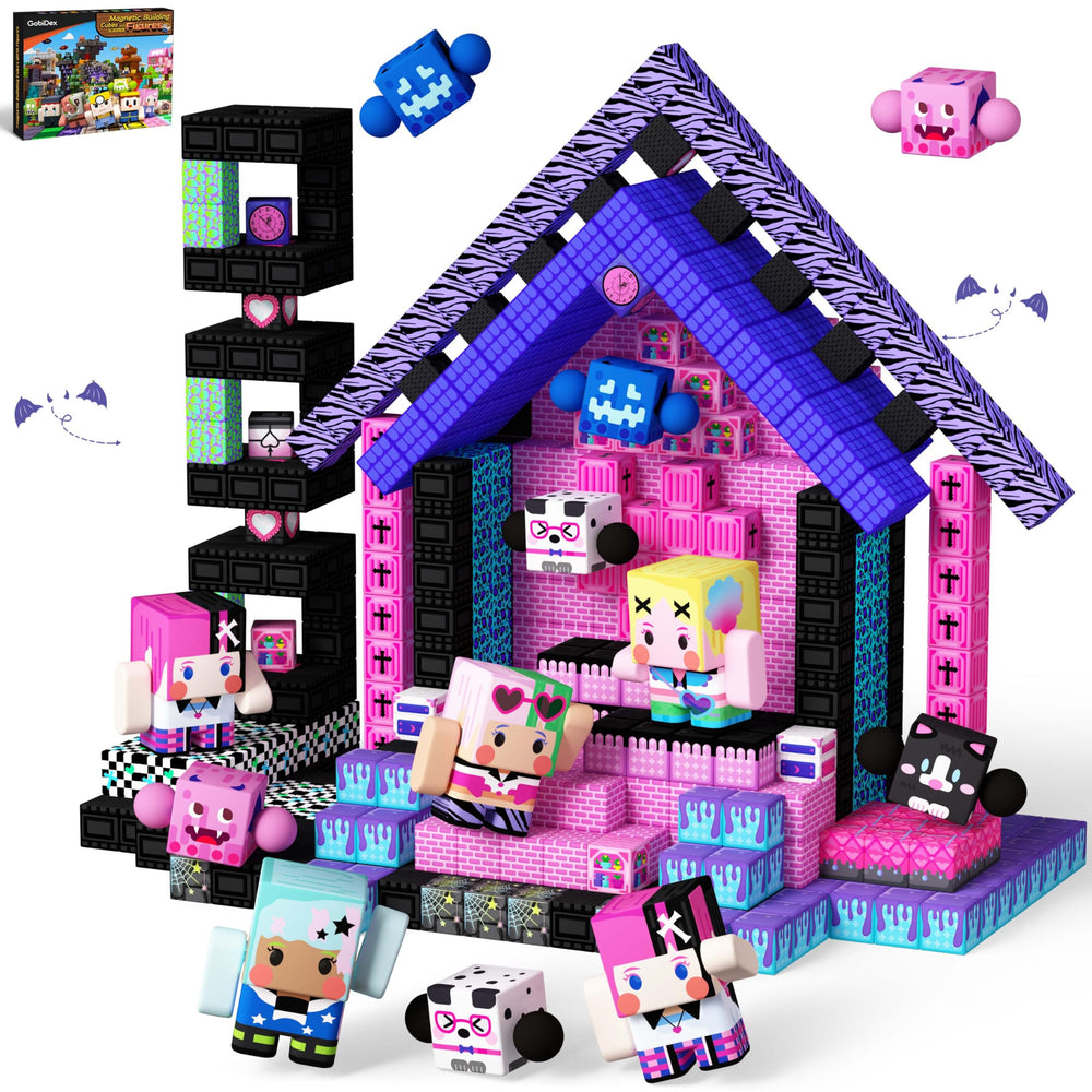 GobiDex 108PCS magnetic blocks and figures for creative, hands-on STEM play.