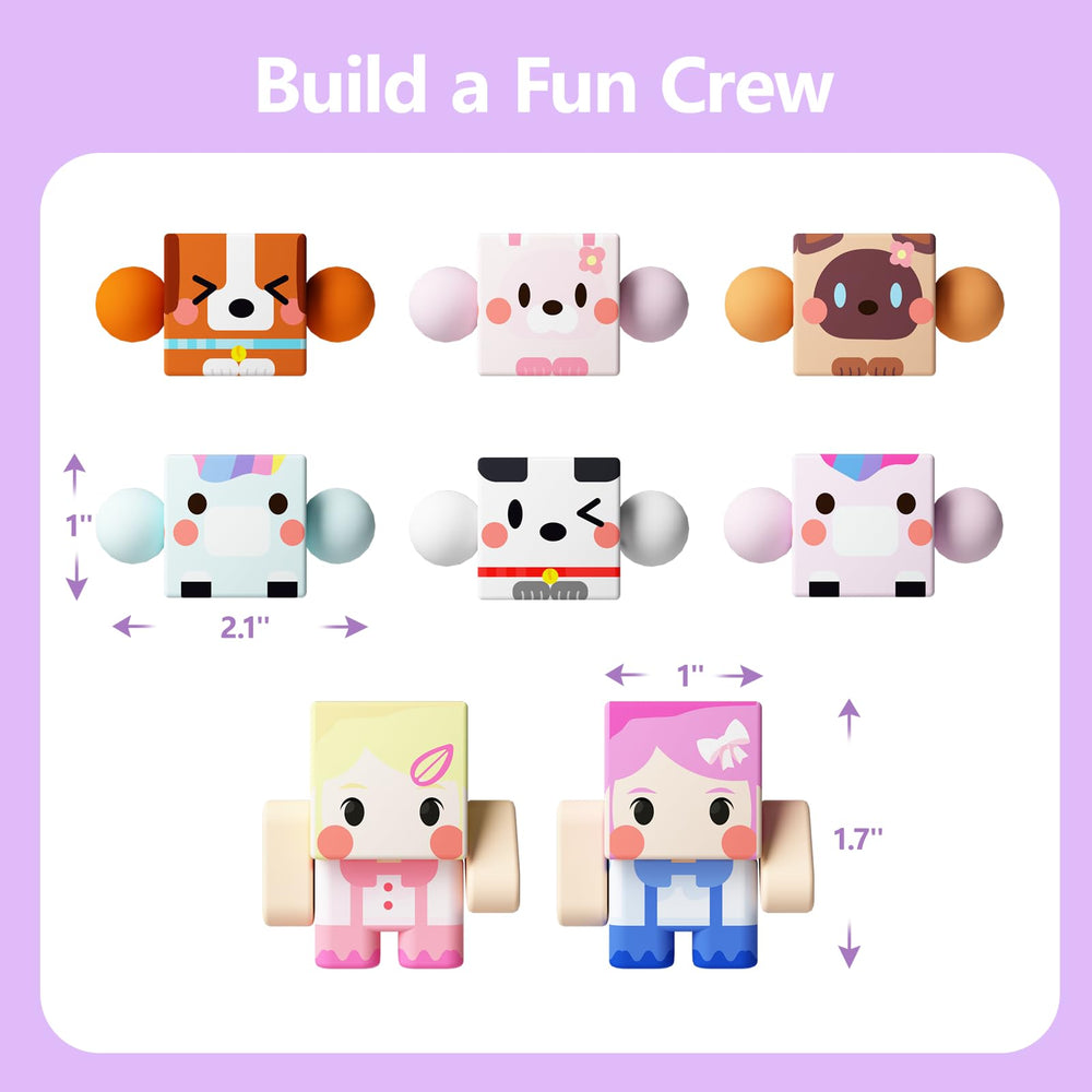 GobiDex magnetic-compatible figures expand play with blocks and accessories.