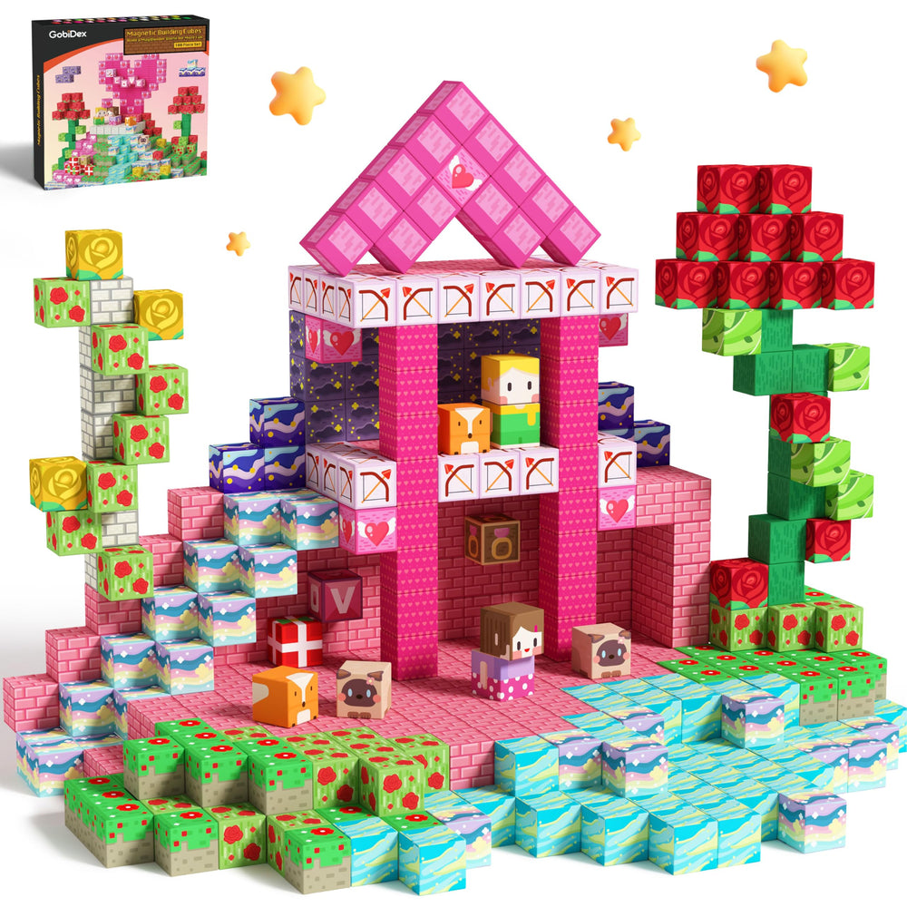 GobiDex princess magnetic blocks in colorful patterns for imaginative design