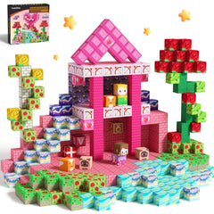 GobiDex princess magnetic blocks in colorful patterns for imaginative design
