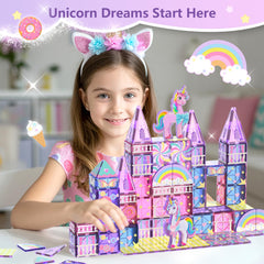 GobiDex princess magnetic tiles inspire color matching and early STEM-like play.