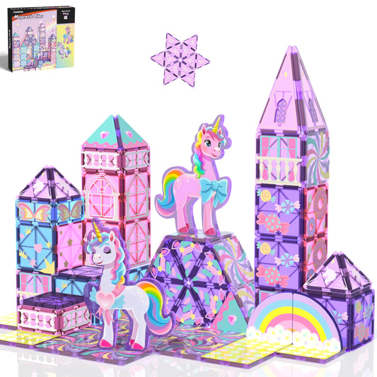 GobiDex unicorn castle tiles create a magical playset that sparks imaginative storytelling.