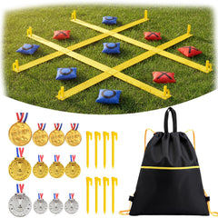 Gocasmus giant tic tac toe grid ready for quick grass setup and family fun