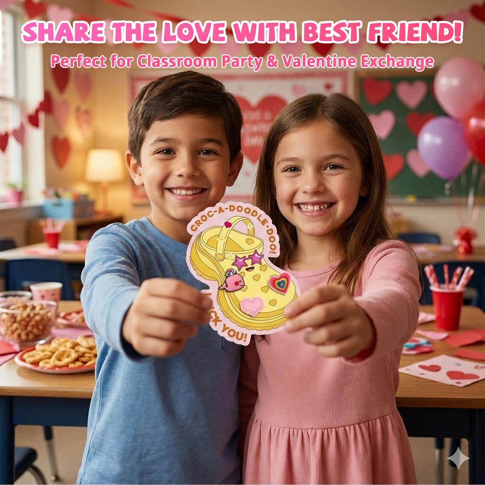 Gocozer valentines cards feature clear to/from spaces for organization