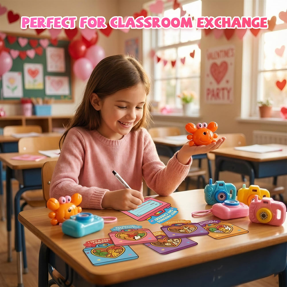 Gocozer Valentines four-theme cards reduce duplicates in class.