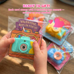 Gocozer Valentines rotating animal and dinosaur images engage kids.