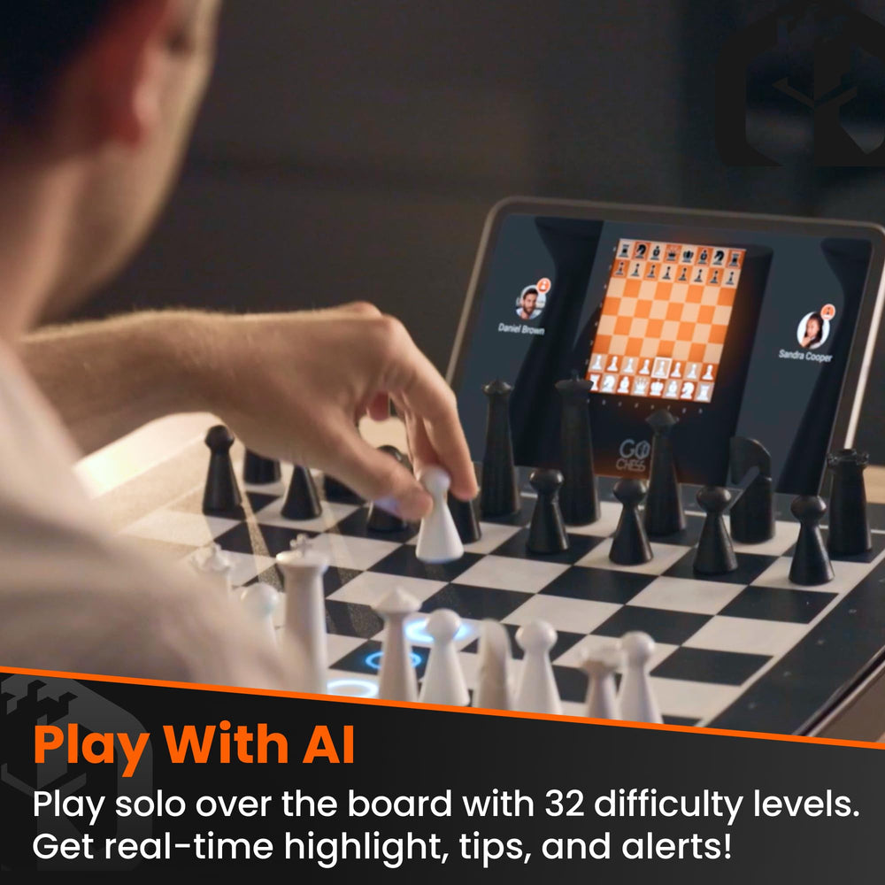 GoCube GoChess Mini online play connects to Lichess and Chess.com.