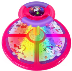 GODELAIF Unicorn Sit and Spin assembly view highlights quick setup.