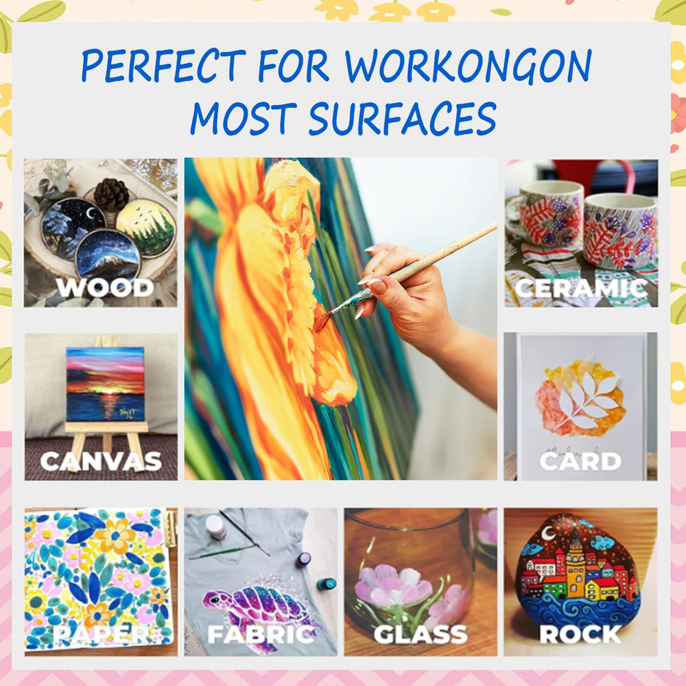 GODLIY colors on canvas demonstrate bright pigments for art projects