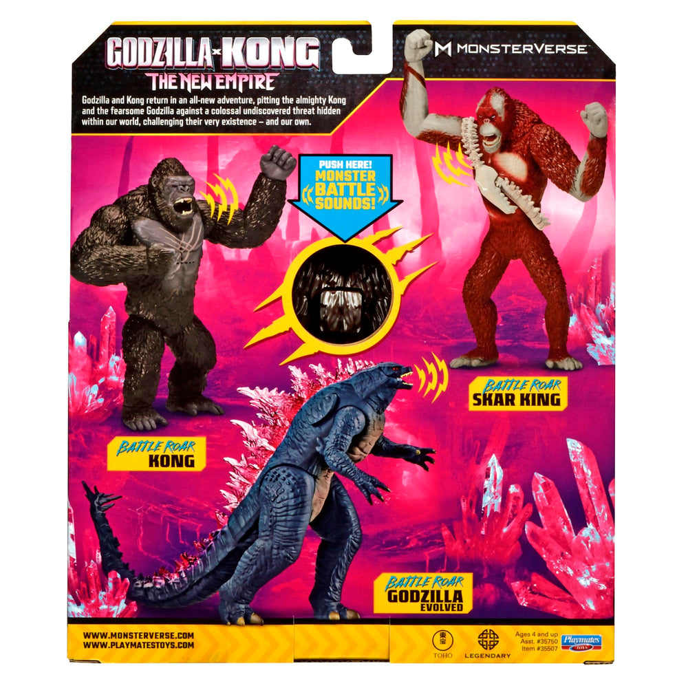 Unique packaging highlights Godzilla x Kong crossover theme for display.