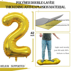 GOER gold foil balloon collection 42-inch jumbo display