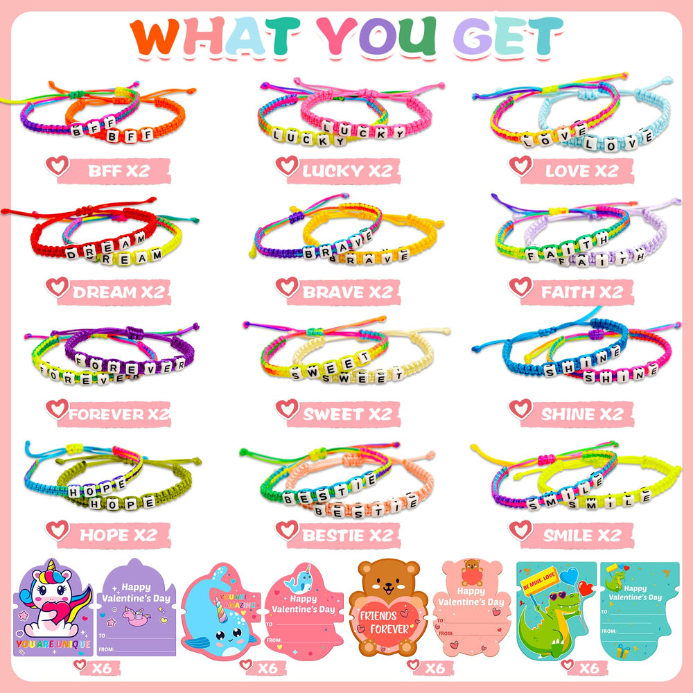 Gofriipai bracelet designs feature 12 phrases for friendship