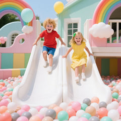 GOGOSO balls used as party decor to brighten play spaces.