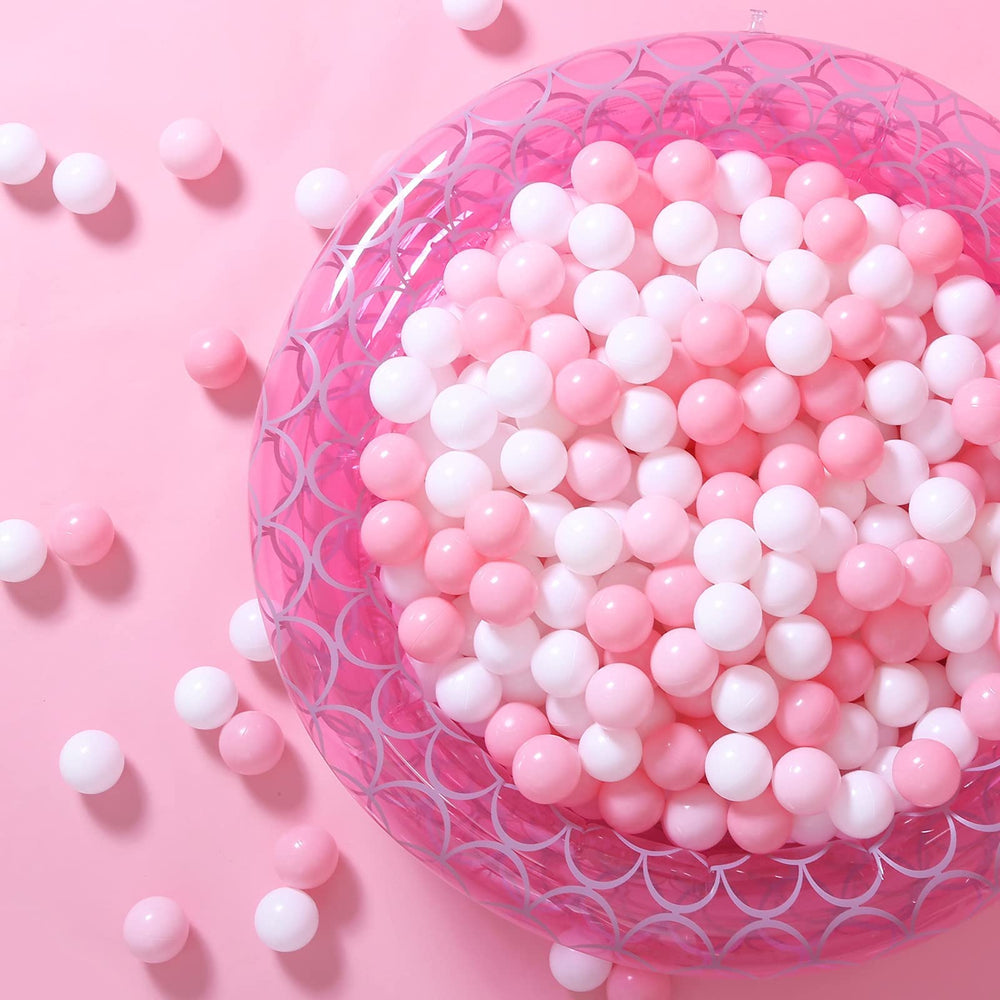 GOGOSO ball pit balls 100pcs pink for safe toddler play and durable fun.