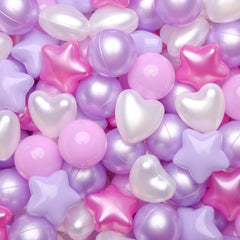 GOGOSO pastel star and heart ball pit balls promote safe, engaging toddler play.