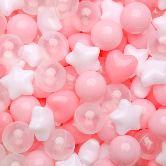 GOGOSO pink star ball pit balls promote safe, engaging toddler play.