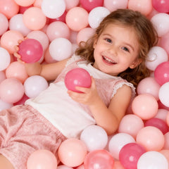 GOGOSO pearl red balls fit easily in tiny hands, promoting grip