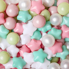 GOGOSO pink-green-white ball pits balls for toddlers' colorful playtime