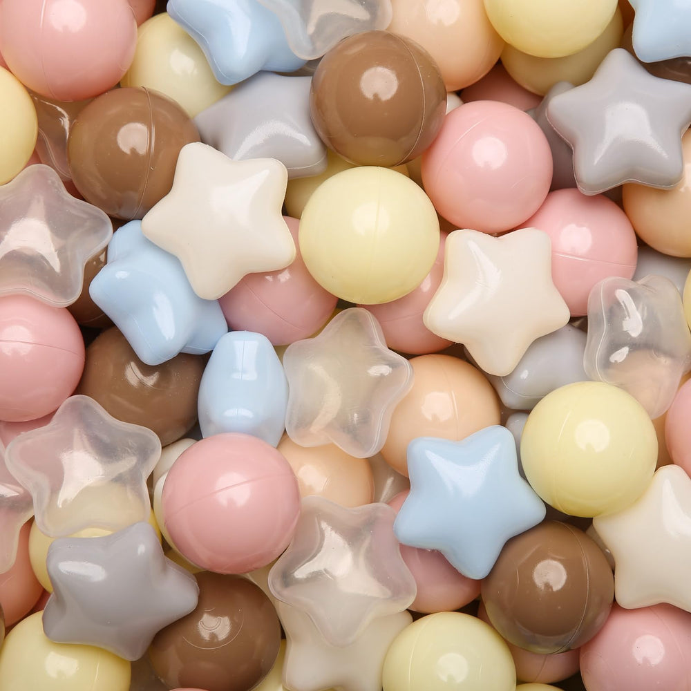 GOGOSO ball pits balls, 2.2-inch cream mix, safe for toddlers during playtime.