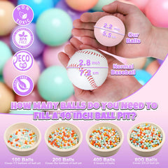 GOGOSO 7-color mix balls, vibrant and crush-proof for durable play.