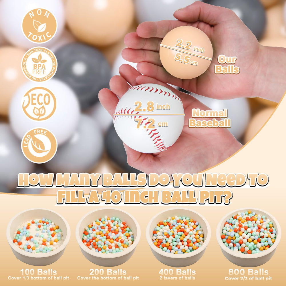 GOGOSO ball pits balls non-toxic materials ensure worry-free family play.