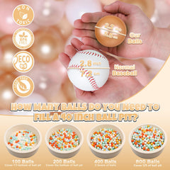 GOGOSO pearl brown and white balls for safe, colorful fun