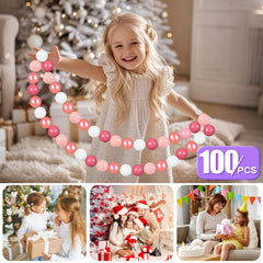 GOGOSO ball pits pink white balls for color sorting and counting
