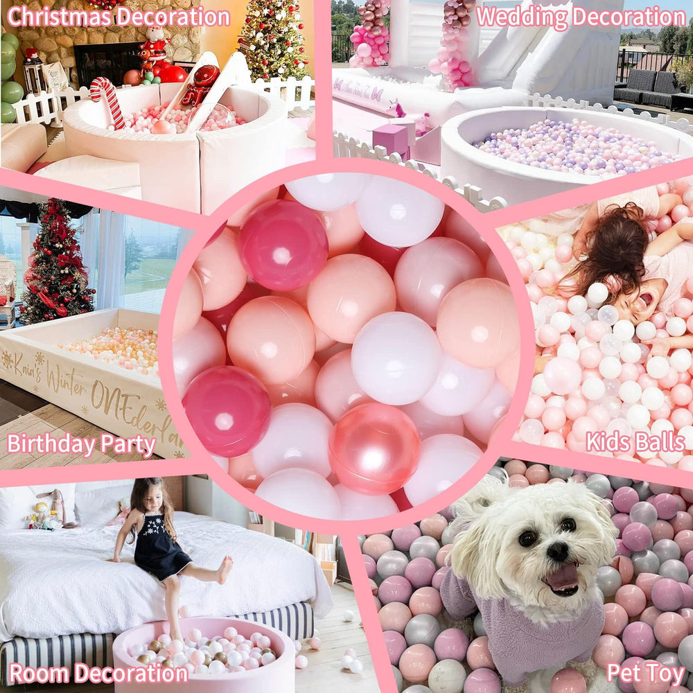 GOGOSO pink-white balls ideal for bath and pool play