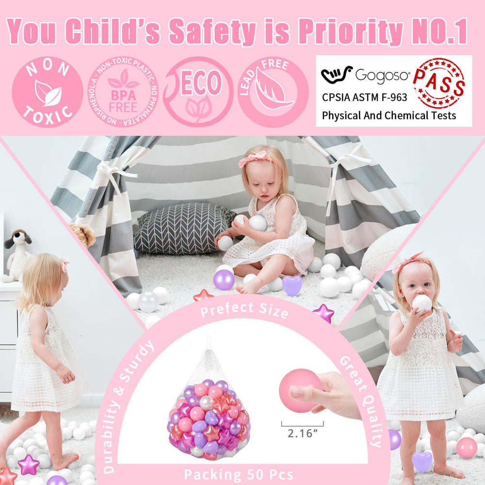 GOGOSO heart ball pit ball with mixed colors for creative storytelling and family games