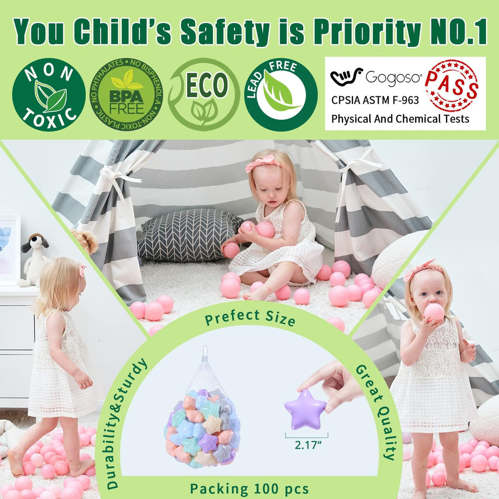 GOGOSO 2.15-inch balls sized for little hands.