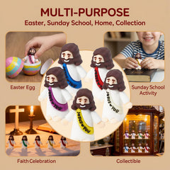 Goherii Little Jesus figure in pure white showcasing purity in classroom displays.