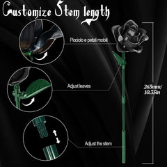 Gohero black roses arranged in a vase for home decor.