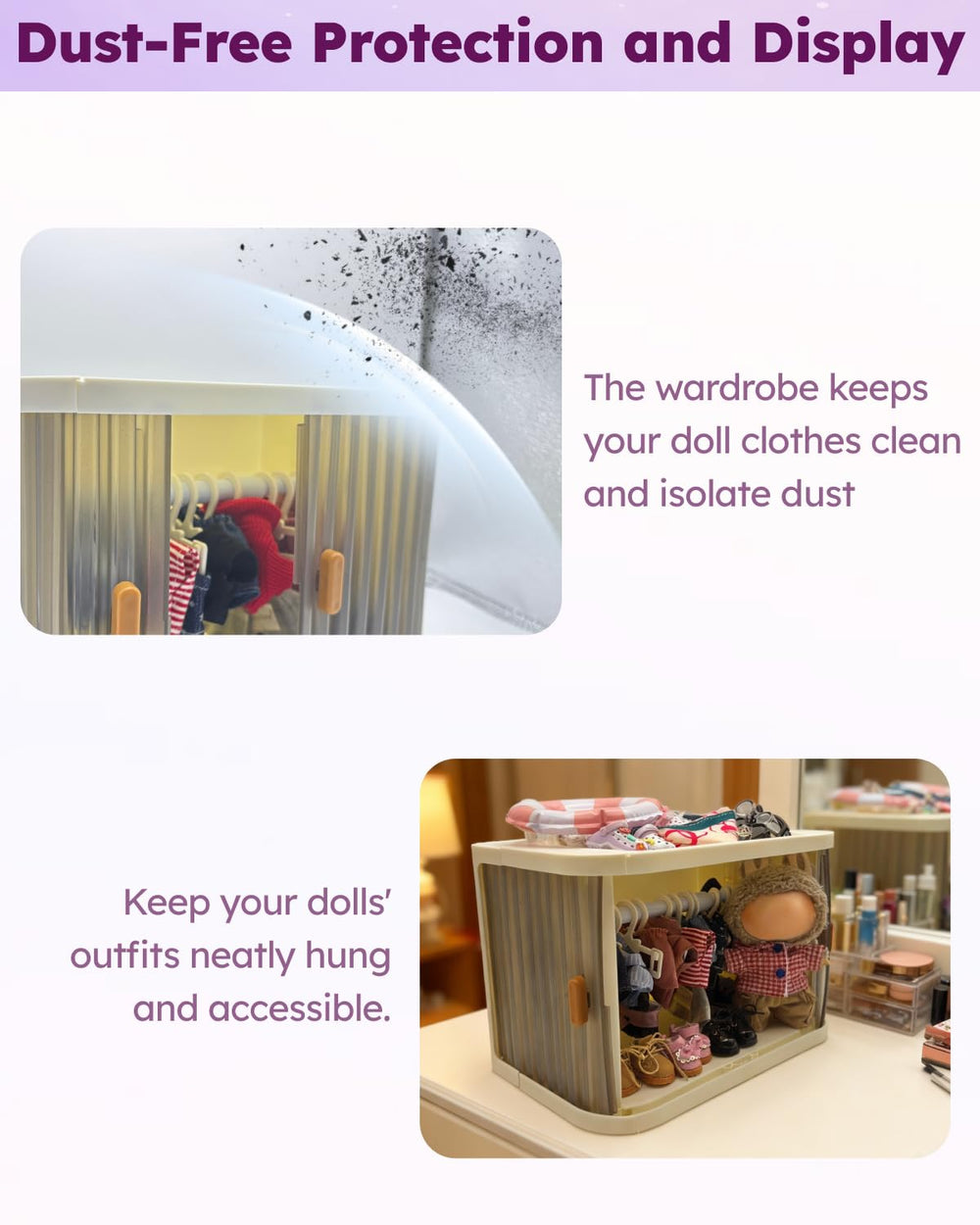GoingMeta open-view closet lets you see outfits at a glance.