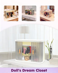 GoingMeta organized system keeps Labubu clothes neatly arranged and ready.