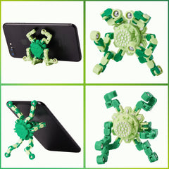 Gokeey St. Patrick's Day spinner highlights deformable chains for tactile exploration.
